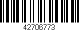 Código de barras (EAN, GTIN, SKU, ISBN): '42706773'