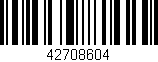 Código de barras (EAN, GTIN, SKU, ISBN): '42708604'