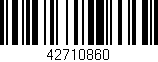 Código de barras (EAN, GTIN, SKU, ISBN): '42710860'