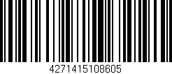 Código de barras (EAN, GTIN, SKU, ISBN): '4271415108605'