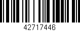 Código de barras (EAN, GTIN, SKU, ISBN): '42717446'