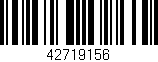Código de barras (EAN, GTIN, SKU, ISBN): '42719156'
