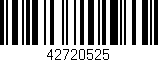 Código de barras (EAN, GTIN, SKU, ISBN): '42720525'