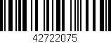 Código de barras (EAN, GTIN, SKU, ISBN): '42722075'