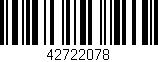 Código de barras (EAN, GTIN, SKU, ISBN): '42722078'