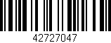 Código de barras (EAN, GTIN, SKU, ISBN): '42727047'