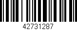 Código de barras (EAN, GTIN, SKU, ISBN): '42731287'