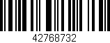 Código de barras (EAN, GTIN, SKU, ISBN): '42768732'