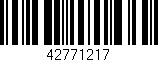 Código de barras (EAN, GTIN, SKU, ISBN): '42771217'