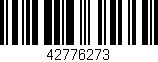 Código de barras (EAN, GTIN, SKU, ISBN): '42776273'