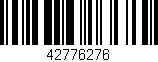 Código de barras (EAN, GTIN, SKU, ISBN): '42776276'