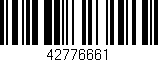 Código de barras (EAN, GTIN, SKU, ISBN): '42776661'
