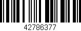 Código de barras (EAN, GTIN, SKU, ISBN): '42786377'