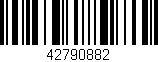 Código de barras (EAN, GTIN, SKU, ISBN): '42790882'