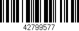 Código de barras (EAN, GTIN, SKU, ISBN): '42799577'