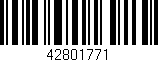 Código de barras (EAN, GTIN, SKU, ISBN): '42801771'