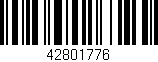 Código de barras (EAN, GTIN, SKU, ISBN): '42801776'