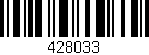 Código de barras (EAN, GTIN, SKU, ISBN): '428033'