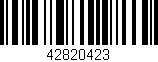 Código de barras (EAN, GTIN, SKU, ISBN): '42820423'