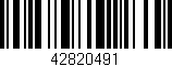 Código de barras (EAN, GTIN, SKU, ISBN): '42820491'