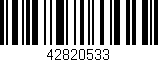 Código de barras (EAN, GTIN, SKU, ISBN): '42820533'