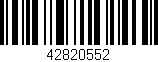 Código de barras (EAN, GTIN, SKU, ISBN): '42820552'