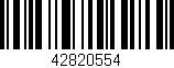 Código de barras (EAN, GTIN, SKU, ISBN): '42820554'