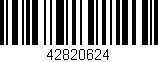 Código de barras (EAN, GTIN, SKU, ISBN): '42820624'