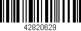 Código de barras (EAN, GTIN, SKU, ISBN): '42820629'