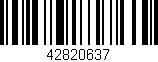 Código de barras (EAN, GTIN, SKU, ISBN): '42820637'