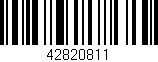 Código de barras (EAN, GTIN, SKU, ISBN): '42820811'