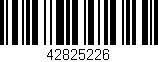Código de barras (EAN, GTIN, SKU, ISBN): '42825226'