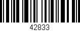 Código de barras (EAN, GTIN, SKU, ISBN): '42833'