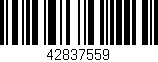 Código de barras (EAN, GTIN, SKU, ISBN): '42837559'