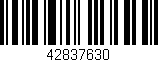 Código de barras (EAN, GTIN, SKU, ISBN): '42837630'