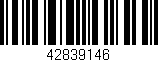 Código de barras (EAN, GTIN, SKU, ISBN): '42839146'