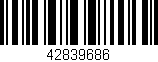 Código de barras (EAN, GTIN, SKU, ISBN): '42839686'