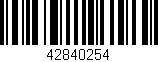 Código de barras (EAN, GTIN, SKU, ISBN): '42840254'