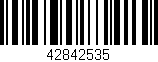 Código de barras (EAN, GTIN, SKU, ISBN): '42842535'