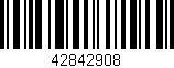 Código de barras (EAN, GTIN, SKU, ISBN): '42842908'