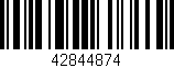 Código de barras (EAN, GTIN, SKU, ISBN): '42844874'