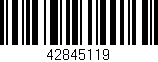 Código de barras (EAN, GTIN, SKU, ISBN): '42845119'