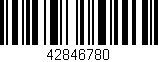 Código de barras (EAN, GTIN, SKU, ISBN): '42846780'