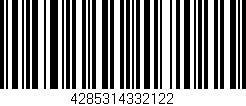Código de barras (EAN, GTIN, SKU, ISBN): '4285314332122'