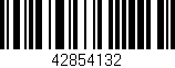 Código de barras (EAN, GTIN, SKU, ISBN): '42854132'