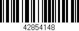 Código de barras (EAN, GTIN, SKU, ISBN): '42854148'