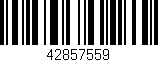 Código de barras (EAN, GTIN, SKU, ISBN): '42857559'