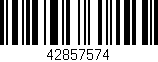 Código de barras (EAN, GTIN, SKU, ISBN): '42857574'