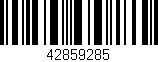 Código de barras (EAN, GTIN, SKU, ISBN): '42859285'