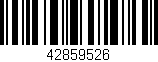 Código de barras (EAN, GTIN, SKU, ISBN): '42859526'